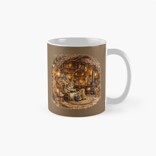 Item preview, Woodland Mouse Family Home Watercolor | Cottagecore Tree House Illustration | Storybook Animal Art | Cozy Forest Decor designed and sold by MagicMakerPh.