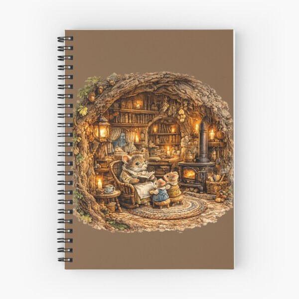 Item preview, Woodland Mouse Family Home Watercolor | Cottagecore Tree House Illustration | Storybook Animal Art | Cozy Forest Decor designed and sold by MagicMakerPh.