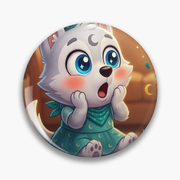 Item preview, Kawaii NeoTig Birthday Surprise Gift for Luna Cute Animal Party Kids Art designed and sold by NeoTigLuna.
