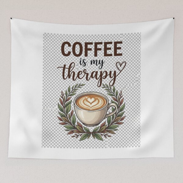 Item preview, Coffee Is My Therapy | Cozy Coffee Lover Gift designed and sold by Sara-Ai.