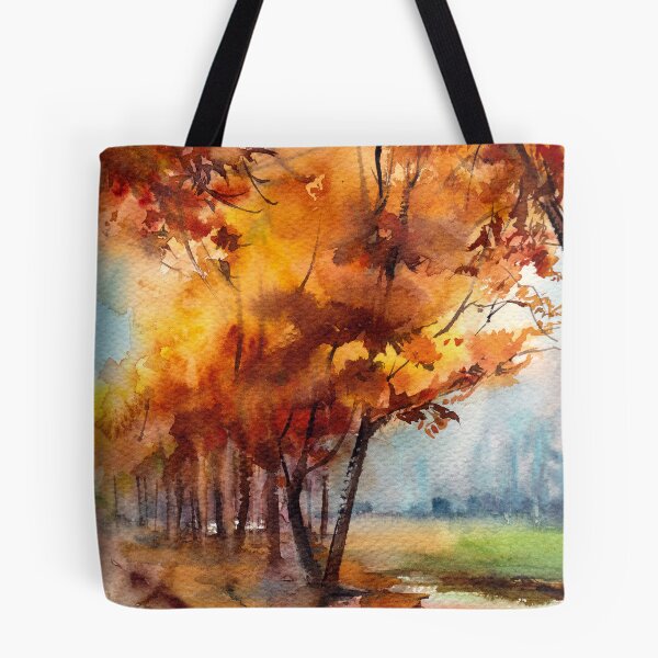 Item preview, Fall Watercolor Landscape designed and sold by CanotStop.
