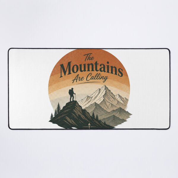 Item preview, The Mountains Are Calling – Mountain Hiking Adventure T-Shirt designed and sold by MJ-by-Dharan.