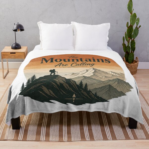 Item preview, The Mountains Are Calling – Mountain Hiking Adventure T-Shirt designed and sold by MJ-by-Dharan.