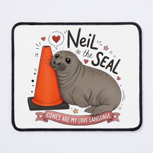Item preview, Neil the Seal Traffic Cone Lover designed and sold by EchoWear-10M.