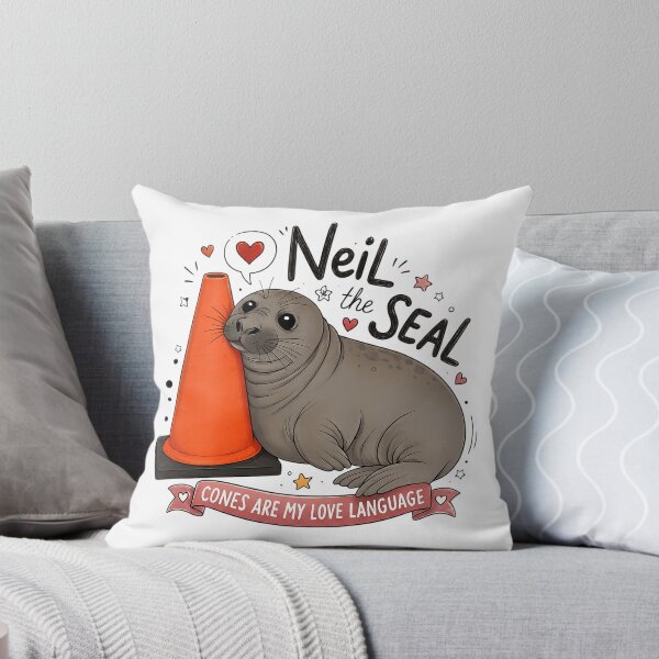 Item preview, Neil the Seal Traffic Cone Lover designed and sold by EchoWear-10M.
