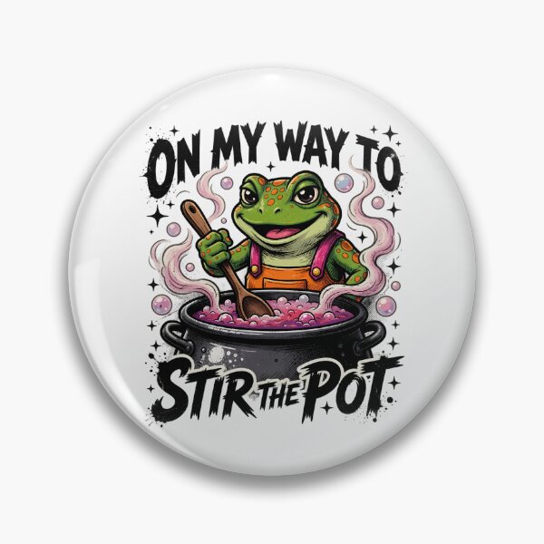 Item preview, On My Way To Stir The Pot Frog designed and sold by TshirtsOnline-.