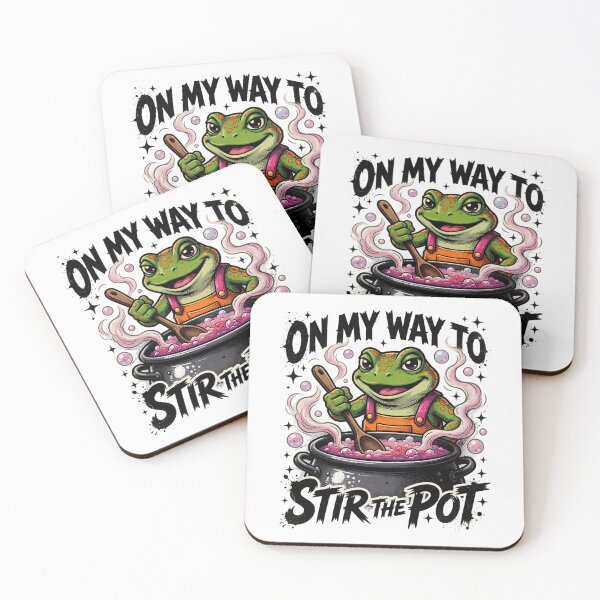 Item preview, On My Way To Stir The Pot Frog designed and sold by TshirtsOnline-.