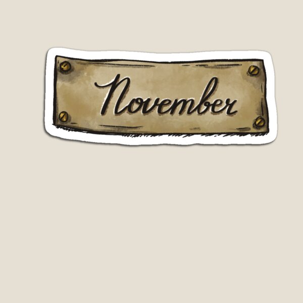Item preview, November designed and sold by RickTShop.