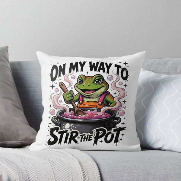 Item preview, On My Way To Stir The Pot Frog designed and sold by TshirtsOnline-.