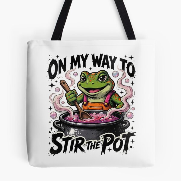 Item preview, On My Way To Stir The Pot Frog designed and sold by TshirtsOnline-.
