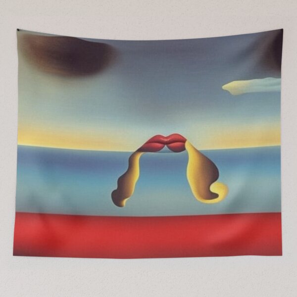 Item preview, Surreal lips in the sky at sunset, Dalí-esque style designed and sold by RAISC.