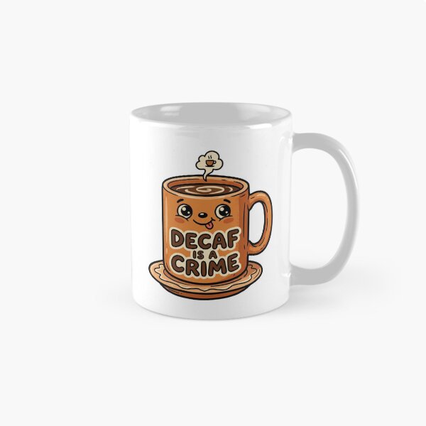 Item preview, Decaf Is a Crime designed and sold by StickVerse by Owais.