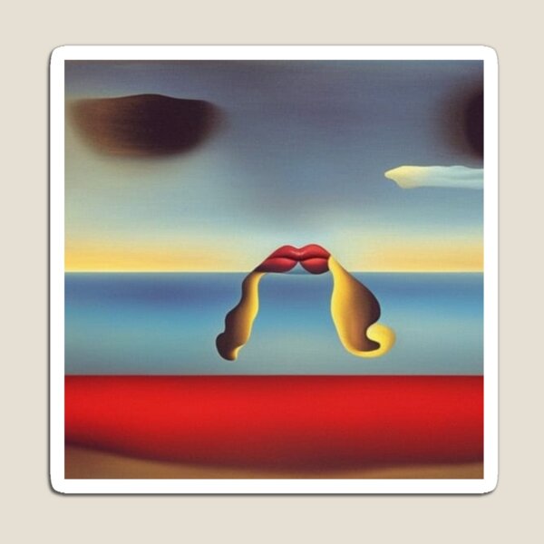 Item preview, Surreal lips in the sky at sunset, Dalí-esque style designed and sold by RAISC.