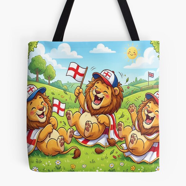 Item preview, 3 Lions England Football Team Supporters Having fun laughing designed and sold by Barbara Burgess.