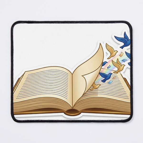 Item preview, Books Set You Free | Open Book Bird Transformation designed and sold by Sara-Ai.