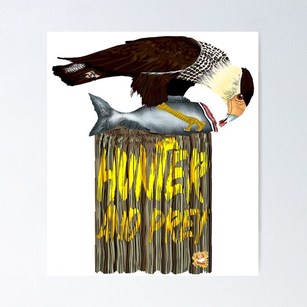 Item preview, Hunter and Prey Carcará designed and sold by Colmeia de Ideias.