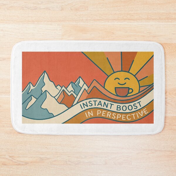 Item preview, Instant Boost in Perspective – Coffee Lover Sunrise Retro Design designed and sold by Sara-Ai.