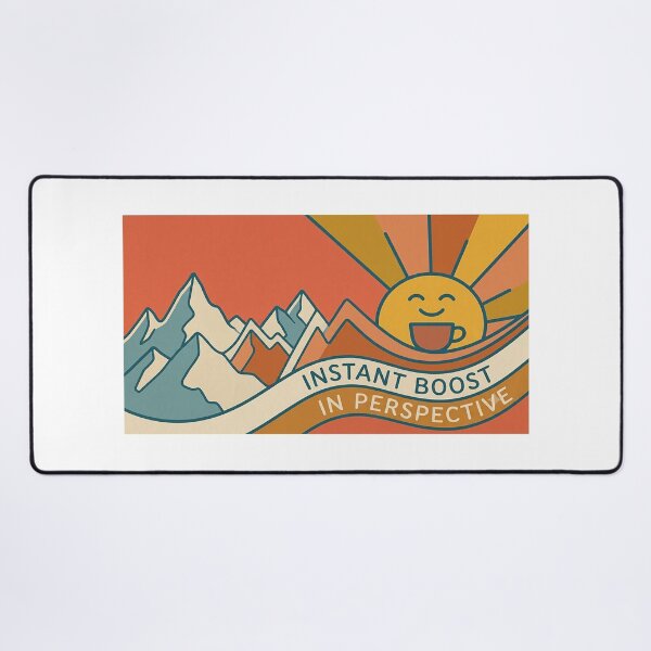 Item preview, Instant Boost in Perspective – Coffee Lover Sunrise Retro Design designed and sold by Sara-Ai.