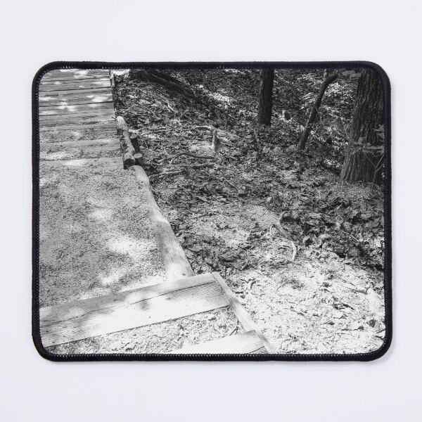 Item preview, Sunlit Wooden Steps Through Quiet Forest | 서울둘레길 designed and sold by HyunDam.