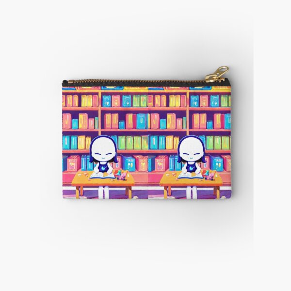 Item preview, Digital Art - Chibi Kawaii Illustration, Reading in a Psychedelic Pop Art Universe designed and sold by Zone--Gaming.