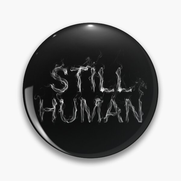 Item preview, Still Human Smoke Typography Sticker designed and sold by cabana.space.