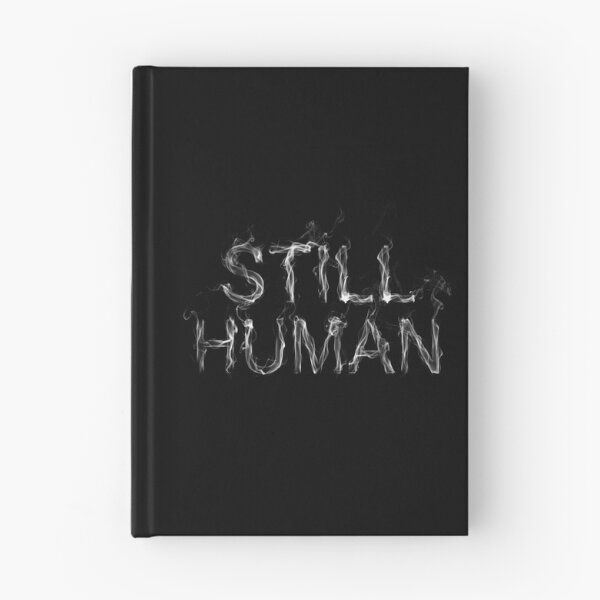 Item preview, Still Human Smoke Typography Sticker designed and sold by cabana.space.