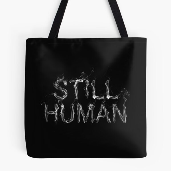 Item preview, Still Human Smoke Typography Sticker designed and sold by cabana.space.