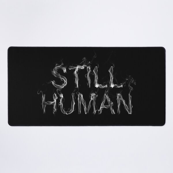 Item preview, Still Human Smoke Typography Sticker designed and sold by cabana.space.