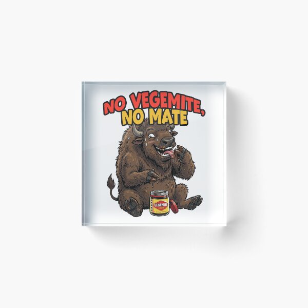 Item preview, Funny Bison Eating Vegemite Cute Buffalo Aussie Humor designed and sold by LOVEARTDESIGN.