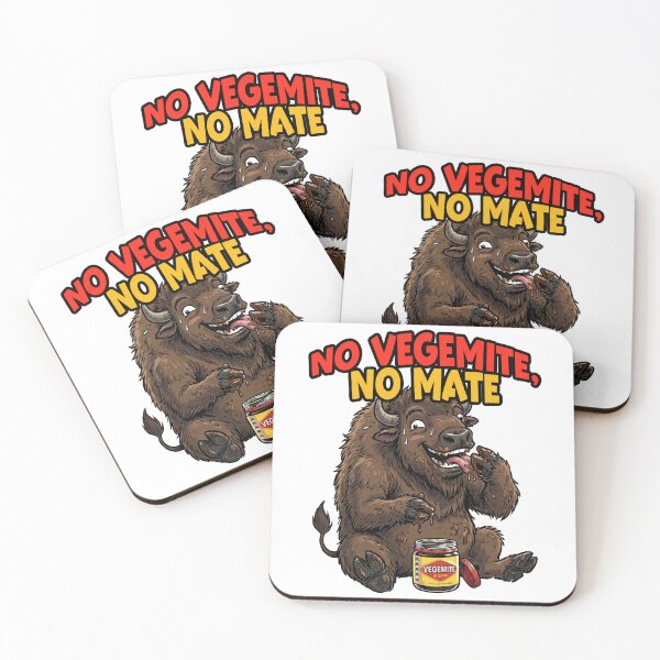 Item preview, Funny Bison Eating Vegemite Cute Buffalo Aussie Humor designed and sold by LOVEARTDESIGN.