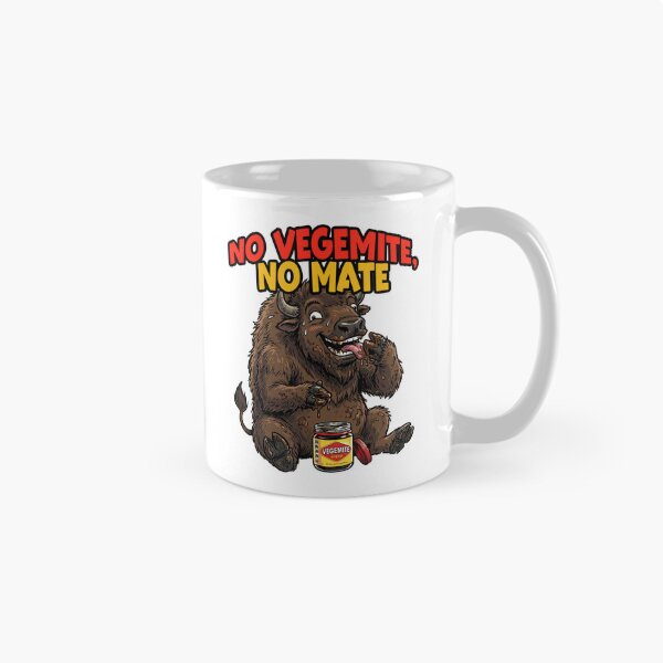 Item preview, Funny Bison Eating Vegemite Cute Buffalo Aussie Humor designed and sold by LOVEARTDESIGN.