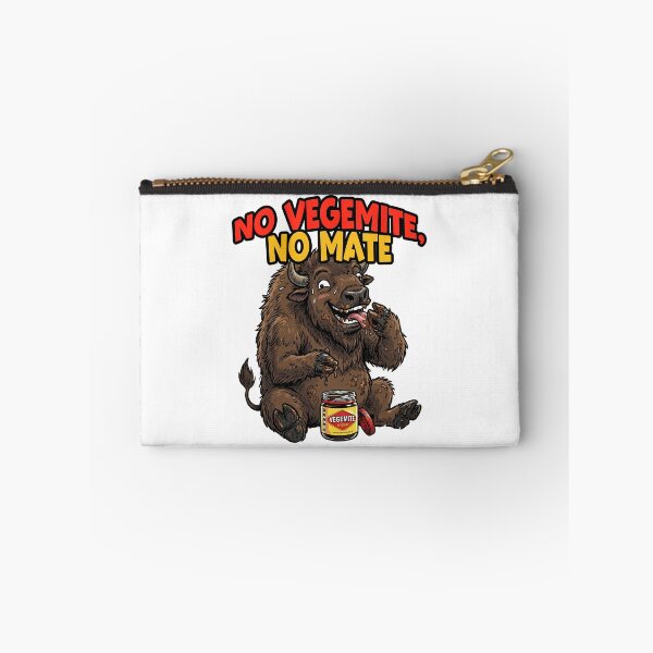 Item preview, Funny Bison Eating Vegemite Cute Buffalo Aussie Humor designed and sold by LOVEARTDESIGN.