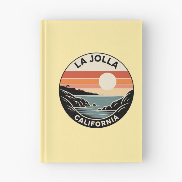 Item preview, La Jolla California: Sunset Coastal Waves Badge designed and sold by CircinusStore.