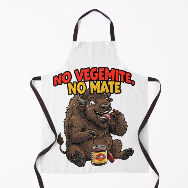 Item preview, Funny Bison Eating Vegemite Cute Buffalo Aussie Humor designed and sold by LOVEARTDESIGN.