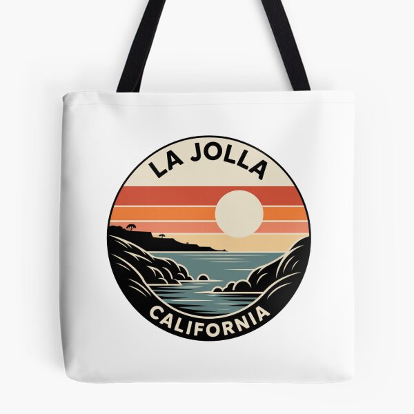 Item preview, La Jolla California: Sunset Coastal Waves Badge designed and sold by CircinusStore.