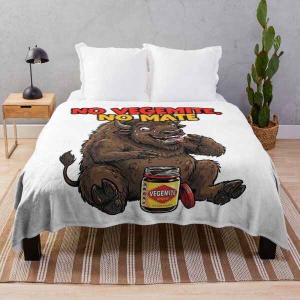 Item preview, Funny Bison Eating Vegemite Cute Buffalo Aussie Humor designed and sold by LOVEARTDESIGN.