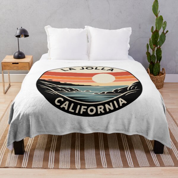 Item preview, La Jolla California: Sunset Coastal Waves Badge designed and sold by CircinusStore.