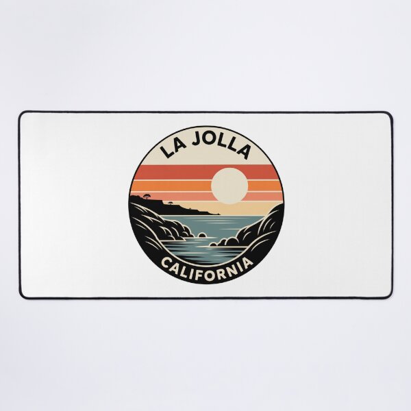Item preview, La Jolla California: Sunset Coastal Waves Badge designed and sold by CircinusStore.