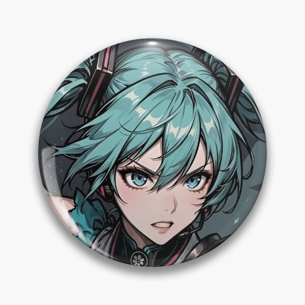 Item preview, Hatsune Miku Samurai Cyber Warrior Anime Art | Neon Katana Vocaloid Illustration designed and sold by Dyan4.