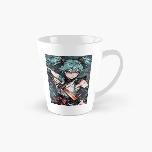 Item preview, Hatsune Miku Samurai Cyber Warrior Anime Art | Neon Katana Vocaloid Illustration designed and sold by Dyan4.