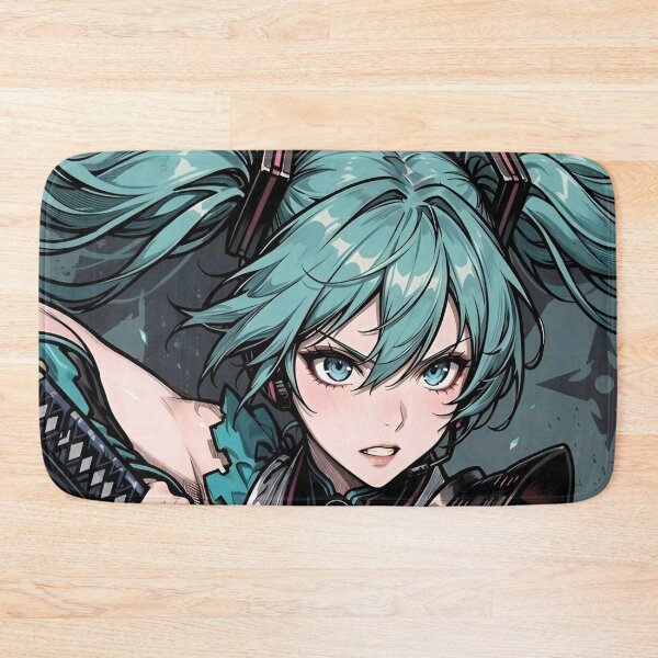 Item preview, Hatsune Miku Samurai Cyber Warrior Anime Art | Neon Katana Vocaloid Illustration designed and sold by Dyan4.