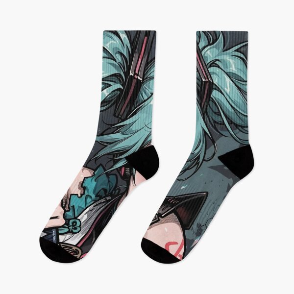 Item preview, Hatsune Miku Samurai Cyber Warrior Anime Art | Neon Katana Vocaloid Illustration designed and sold by Dyan4.