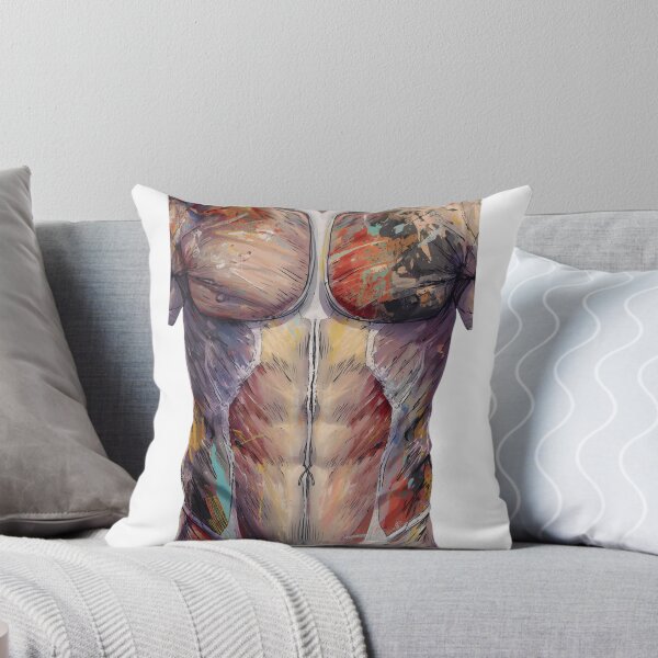 Item preview, Abstract Anatomical Muscle Torso Art | Colorful Human Anatomy Graphic designed and sold by JaZuLive.