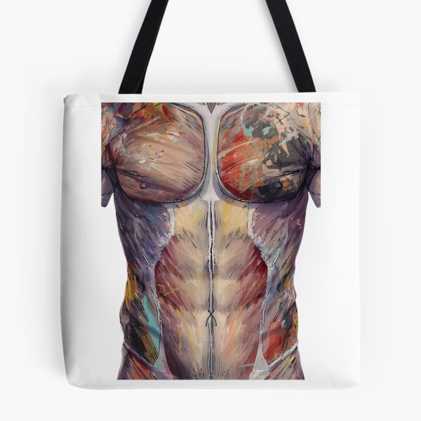 Item preview, Abstract Anatomical Muscle Torso Art | Colorful Human Anatomy Graphic designed and sold by JaZuLive.