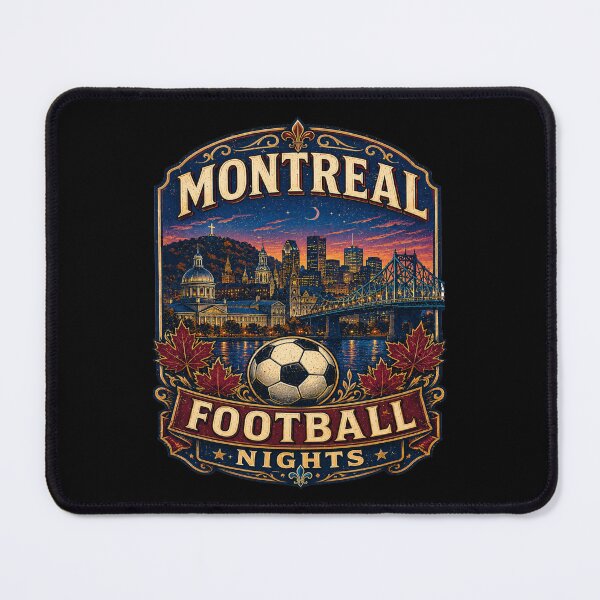Item preview, Montreal Football Nights Retro Soccer Travel Shirt | Vintage Canada Skyline Soccer Fan Gift | Maple Leaf City Travel Poster  designed and sold by Globalcitytees.
