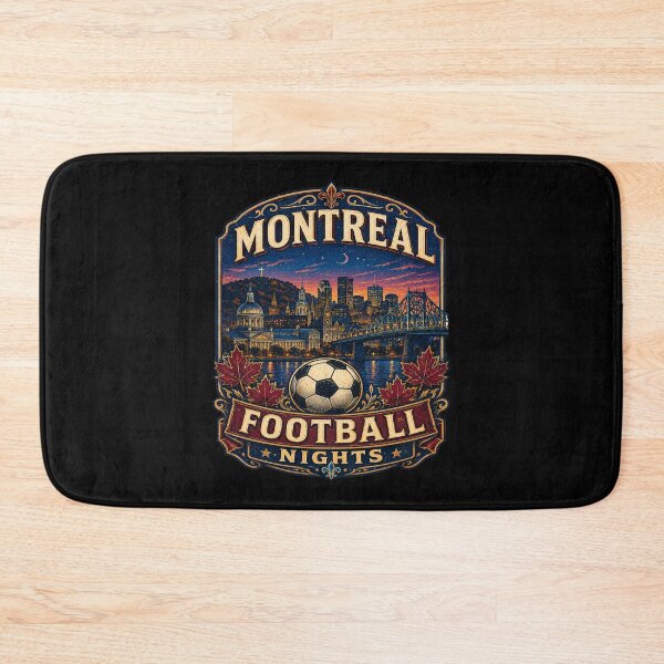 Item preview, Montreal Football Nights Retro Soccer Travel Shirt | Vintage Canada Skyline Soccer Fan Gift | Maple Leaf City Travel Poster  designed and sold by Globalcitytees.