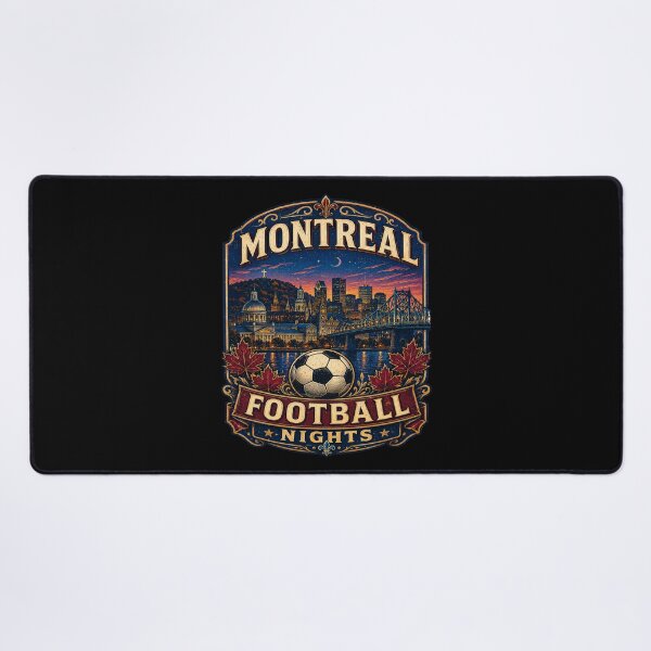 Item preview, Montreal Football Nights Retro Soccer Travel Shirt | Vintage Canada Skyline Soccer Fan Gift | Maple Leaf City Travel Poster designed and sold by Globalcitytees.