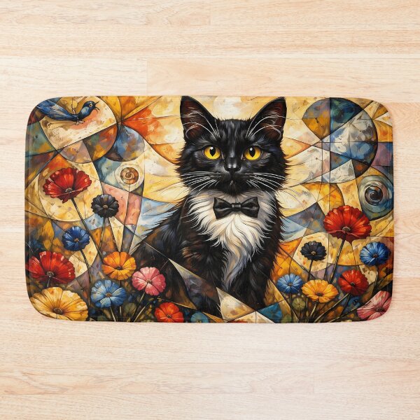 Item preview, Charming Cat Amidst Vibrant Flowers designed and sold by cuprum.