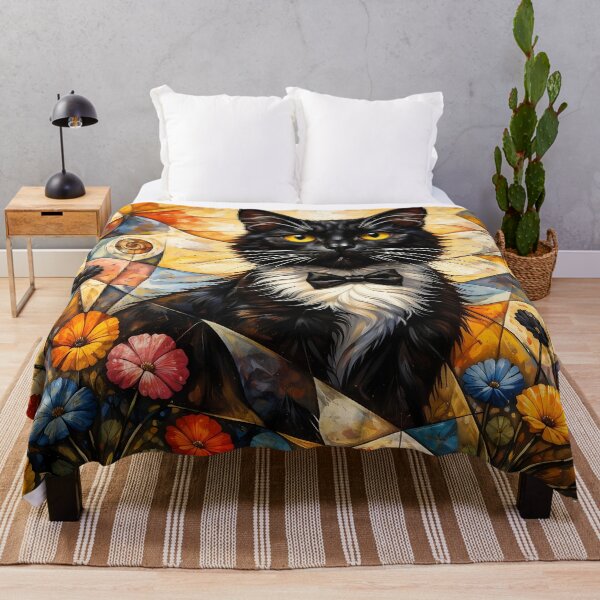 Item preview, Charming Cat Amidst Vibrant Flowers designed and sold by cuprum.