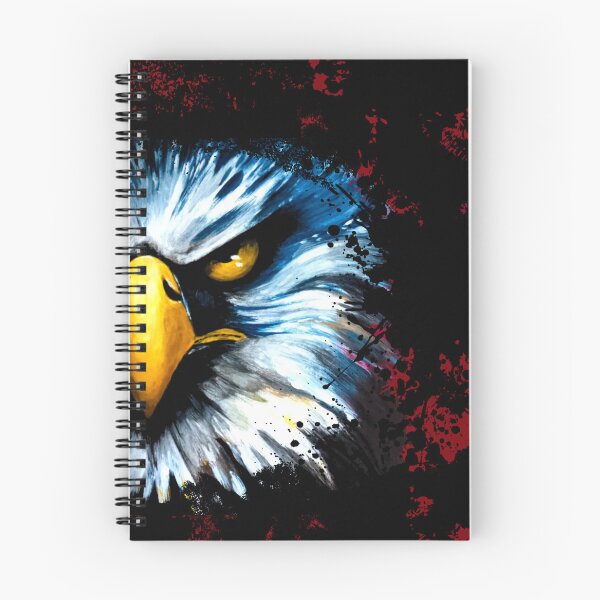 Item preview, Fierce Bald Eagle Red Splatter Grunge Art designed and sold by ArtistsAtticWI.